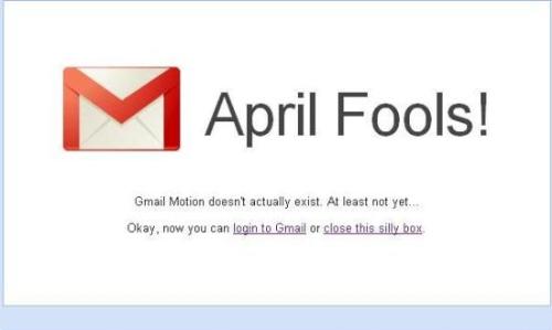 april fool by gmail - today gmail aprilfooled all