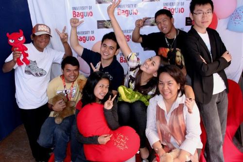 with my students - taken during the product expo