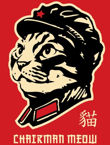 My Profile Pic - Just downloaded it over the internet. Chairman Meow. Yeah, the cat a la Mao Zedong. Don't know why i chose it. I just like it, that's all.