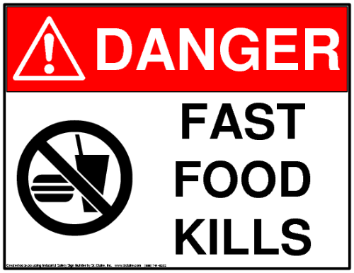 http://www.vegansoapbox.com/fast-food/ - Fast food has high risk of stroke and serious health hazards!