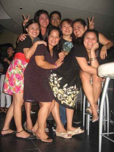 clubbing - Me and my friends with V and V 