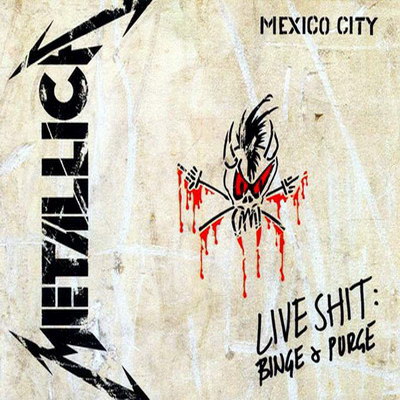 Mettalica - this is the album cover of the live album of metallica... ' live in mexico city' i love their songs.. and they haev been rated as one of the nest bands of the year... i love the song nothing else matters..totally amazing!!