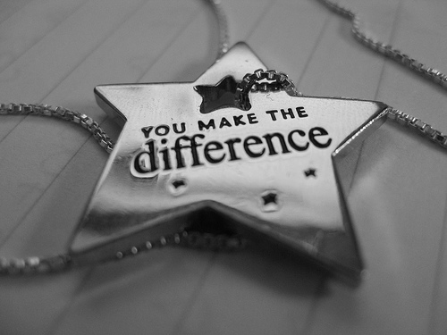 make a difference - an image of a make the difference charm for this category