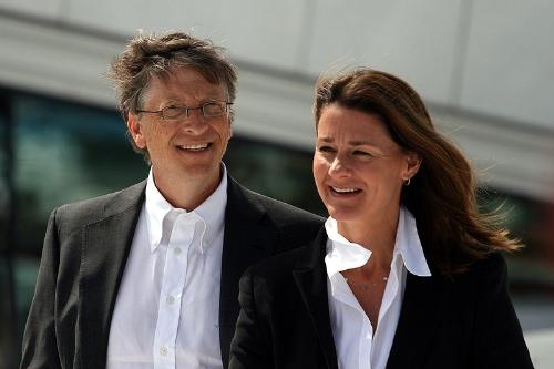 The Gates - Bill Gates and his wife Melinda. Can you say Microsoft?