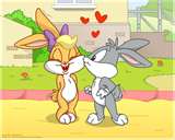 bugs bunny and lola - i love rabbits and i find these two sweet! :)