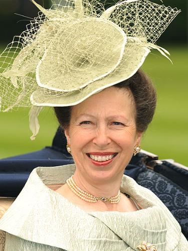 Princess Anne - Princess Anne heading to Ascot to watch the races. Anne is kind of homely looking woman but the hat is not bad!
