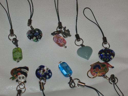 Wine glass charms I made - or something I beaded