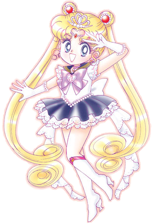 Super Sailor Moon - Manga picture of Super Deformed Super Sailor Moon, ain't she just cute???