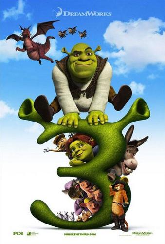 shrek 3 - this is the cover page of shrek the third