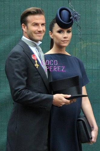 David and Victoria Beckham - Becks and Vicky at the Royal Wedding
