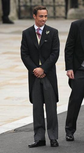 James Middleton - The brother of Kate Middleton at his sisters wedding last friday.