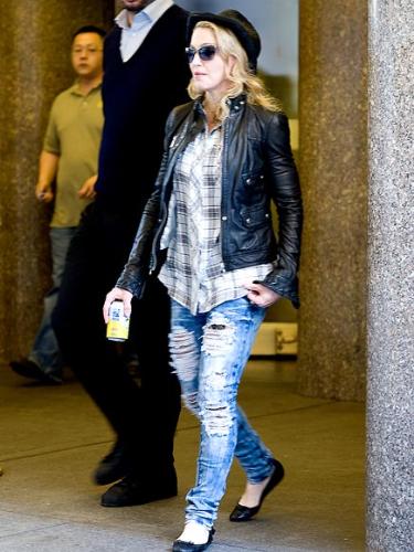 Madonna - No matter who wear this jean fashion trend,I don't like that style!
