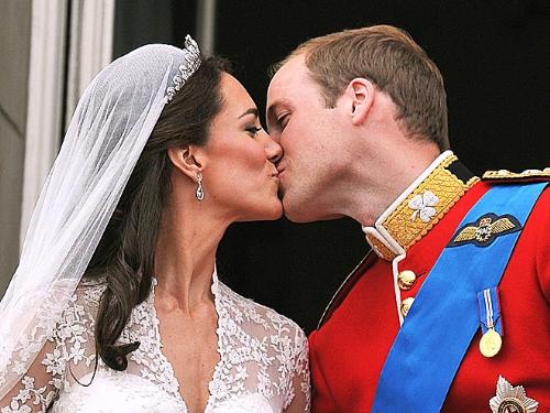 The Kiss - One of the two kisses on the balcony at Buckingham Palace!