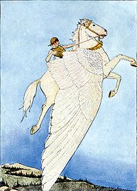 The Winged Horse - In Greek mothology he was Pegagus.