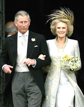 Charles and Camilla,on their wedding day - Back in April,2005 Prince Charles finally married his life long love,Camilla.