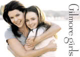 Gilmore Girls - Lorelie and Rorey hugging and smiling. TV show name in the icon.