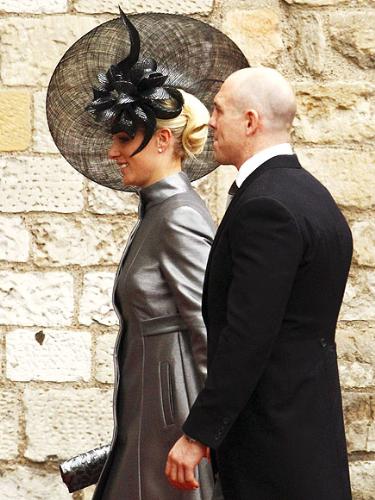 Zara Phillps - Prince William's cousin and Princess Anne's Daughter,with her soon to be husband at Wills wedding.
