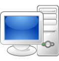 Computer - A photo that is displayed a computer screen,a keyboard and a mouse
