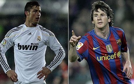 messi and ronaldo - 2 best football players!