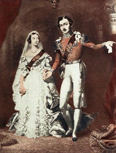 Queen Victoria and Prince Philip - Queen Victoria married Prince Albert in 1840. Here is a drawing of the event.