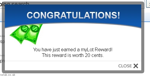 Another Mylot reward - thanks myLot.. You're awesome..