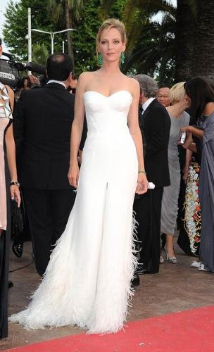 Uma Thurman - Uma Thurman at this years Cannes Movie festival. Very sexy dress!