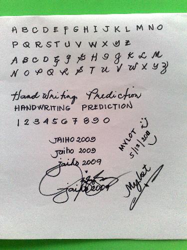 handwriting prediction can you read mine?...anyone - handwriting prediction can you read mine?..anyone please