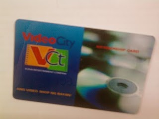 my membership card there - video city new card