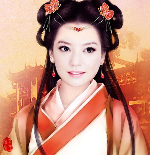 Is she beautiful? - an typical Chinese ancient woman