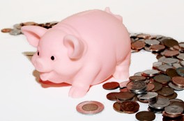 money - cute piggy bank