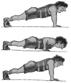 Push-ups - push ups helps to strengthens your upper body