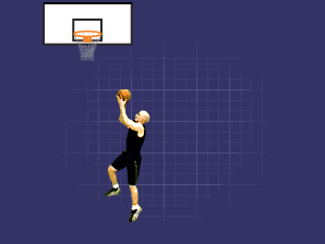 Basketball Lay-up - its a form of a basketball shot that should be done near the basket and its like guiding the ball on the mouth of it. this form of shot is almost 100% in shot if done perfectly