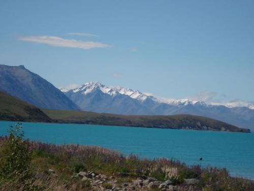 Lake Tekapo at New Zealand - A beautiful lake with a copper sulphate color- simply loved it!