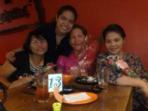 Friday 13th  - Late Celebration of Mother's Day last May 13, 2011