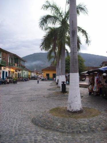 Santa Fe de Antioquia, Colombia - Santa Fe de Antioquia in Colombia. I love this picture with the cobbled street and palm tree. It was lovelky to walk around and I can't wait to go back. The people of Colombia, especially Medellin are so nice and kind and friendly.
