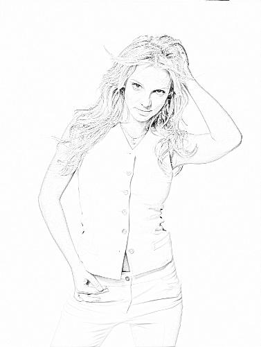 Britney Spears Sketch - Here is my digital Britney Spears sketch.