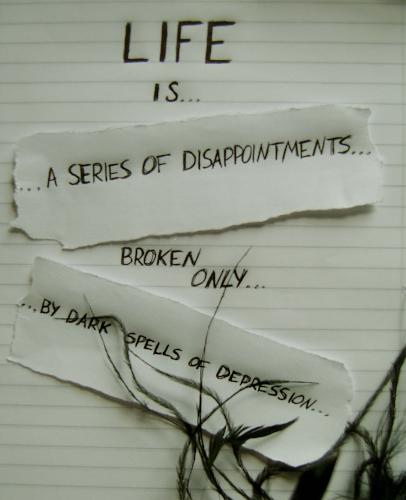 life. - the way i sometimes view life. and i think for alot of people, it's true!!