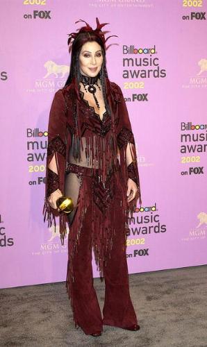 Cher - I think Cher was channeling her inner American Indian! So Cher and I like the outfit!