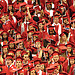 NC State Graduates - NC State Graduates in Raleigh all dressed in red.