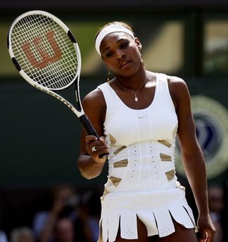 Serena Williams - Serana looking really dejective and disgusted!