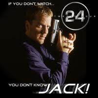 jack bauer of 24 - jack bauer is the action star of tv series 24. he is a counter terrorist unit agent. he is known for his wits and dedication of his work. he is portrayed by actor keifer sutherland. this tv series 24 is the most watched tv program.