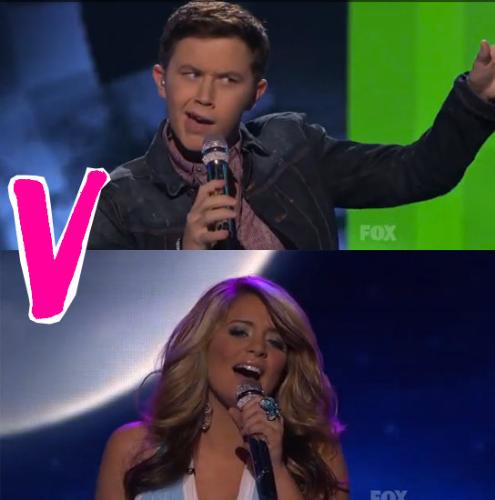 Scotty VS Lauren - Scotty and Lauren competing in American Idol. 