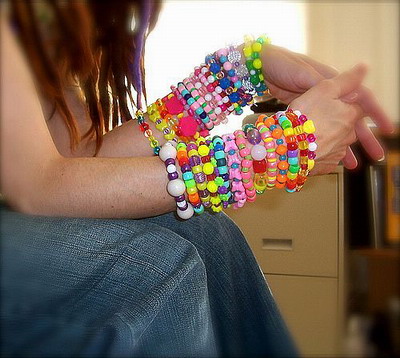 Bead Bracelets - Many colorful bracelets. I wish I had them all! ?
