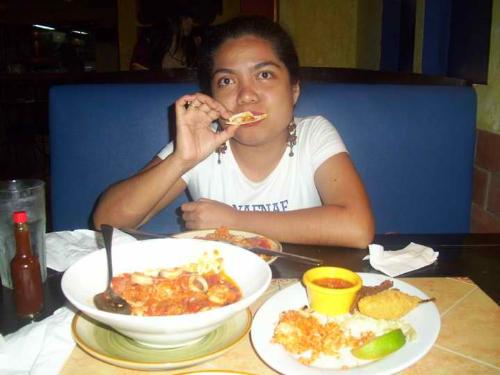 mexican food  - enjoying the food