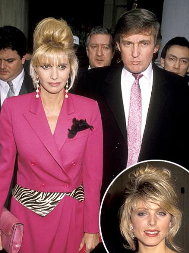 Ivana abd Donald Trump - Ivana and Donald Trump's marrriage fell apart because he had an affair with Marla Gibbs.