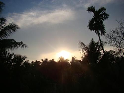 Sunrise view from my terrace - I see the panoramic view of the sun rise everyday