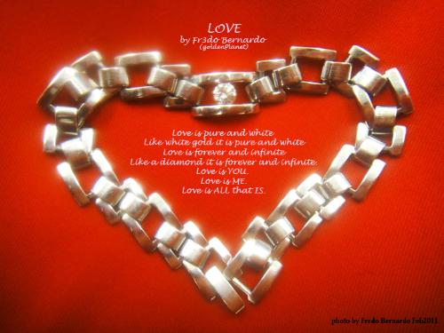 love - a short poem from me, an image of love from me, i love you all. - goldenPlanet