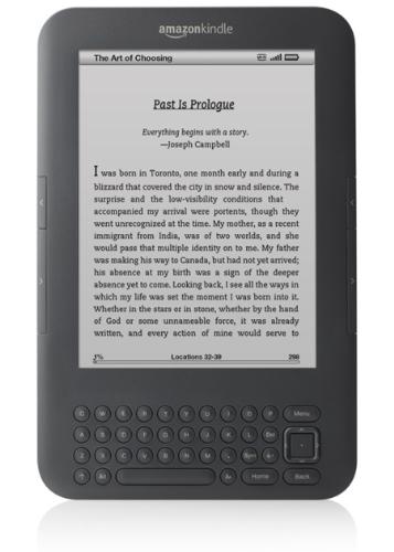 Amazon Kindle 3 - Amazon Kindle 3, e-reader device which change our experiences of reading book