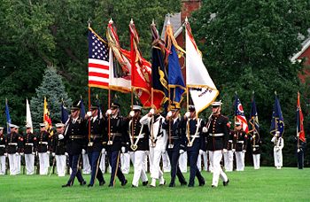 Joint Colors - The Military joint color guard.