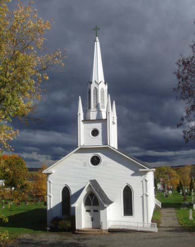 A Church - A picture of a white church.